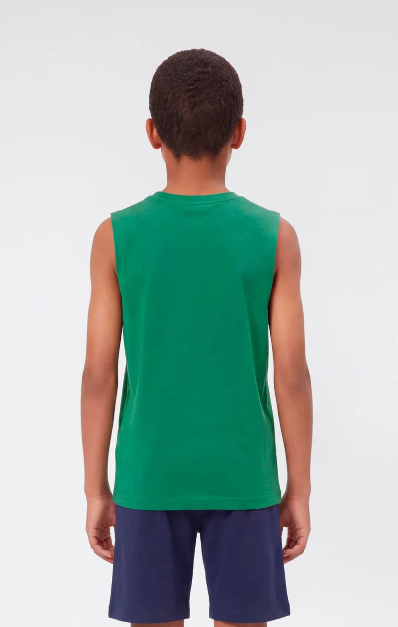Boys’ Tank Top with Small Logo Icons