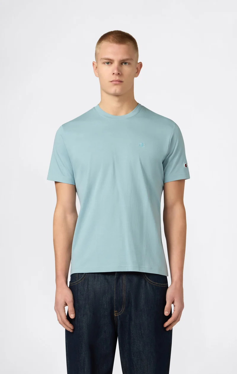Men’s T-Shirt with Small C Embroidery Logo Icons
