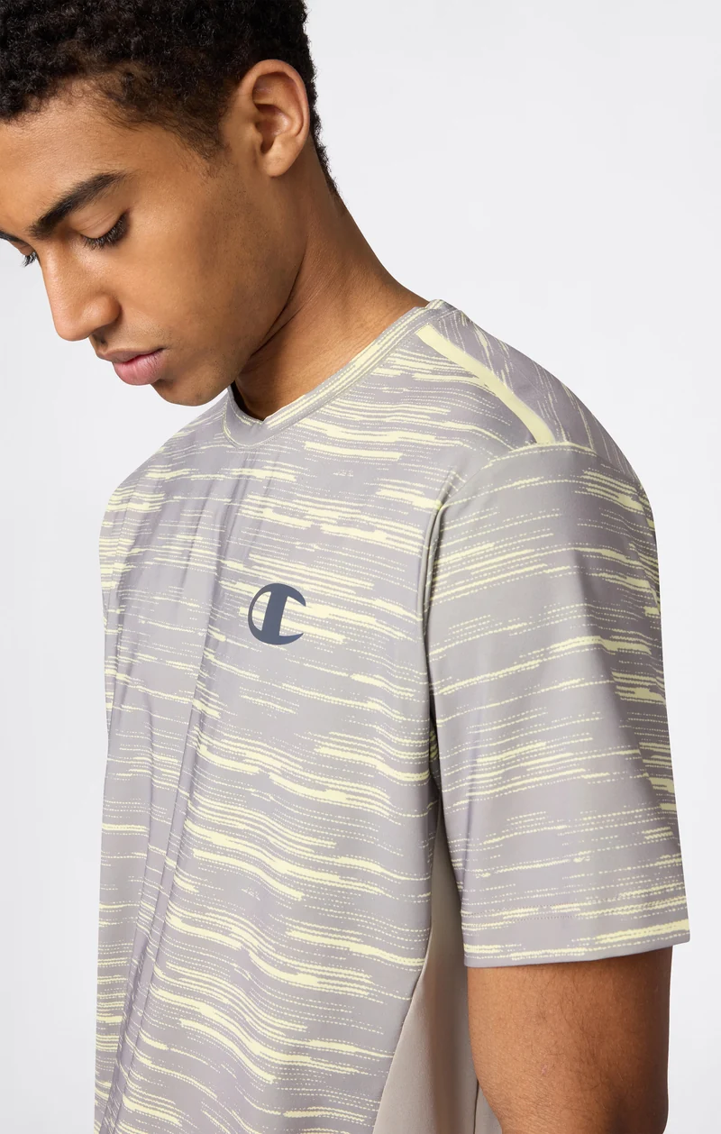 Training Quick-Dry Allover Print T-Shirt for Men