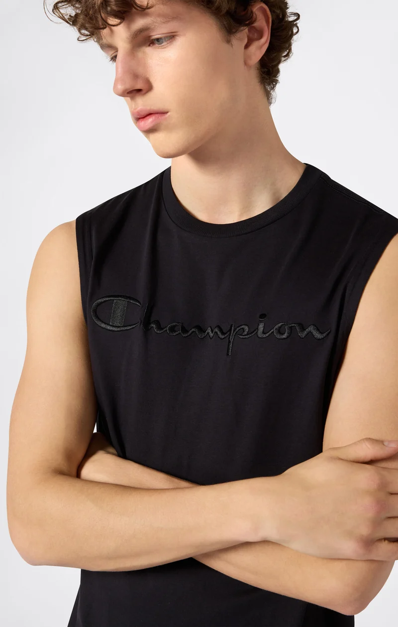 Men’s Tank Top with Maxi Embroidery Logo Icons