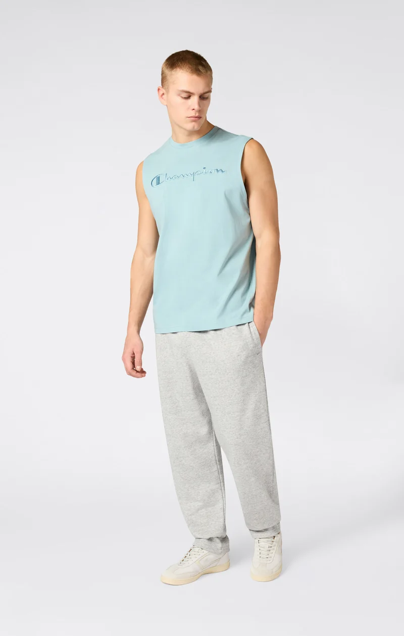 Men’s Tank Top with Maxi Embroidery Logo Icons