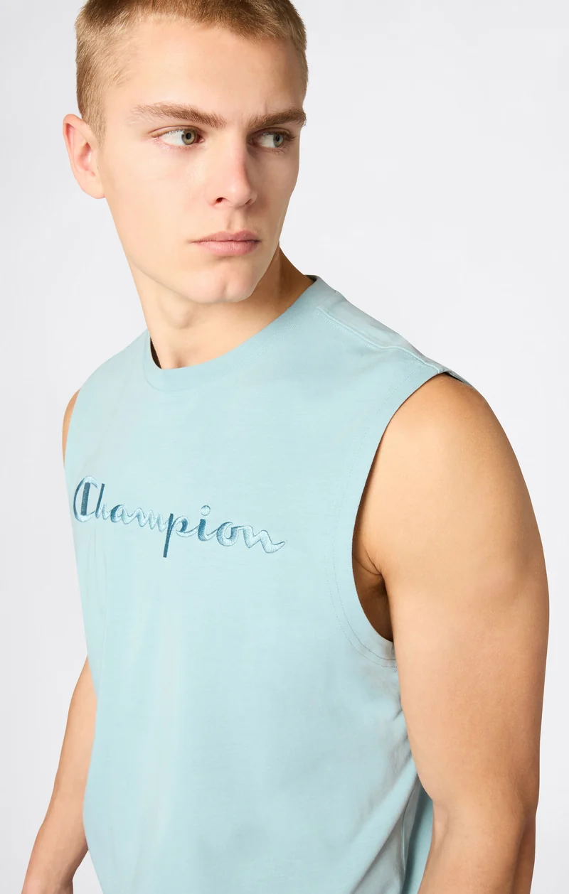 Men’s Tank Top with Maxi Embroidery Logo Icons