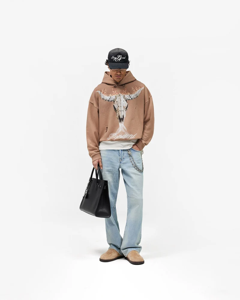 British Cowboys Hoodie - Dusty Brown