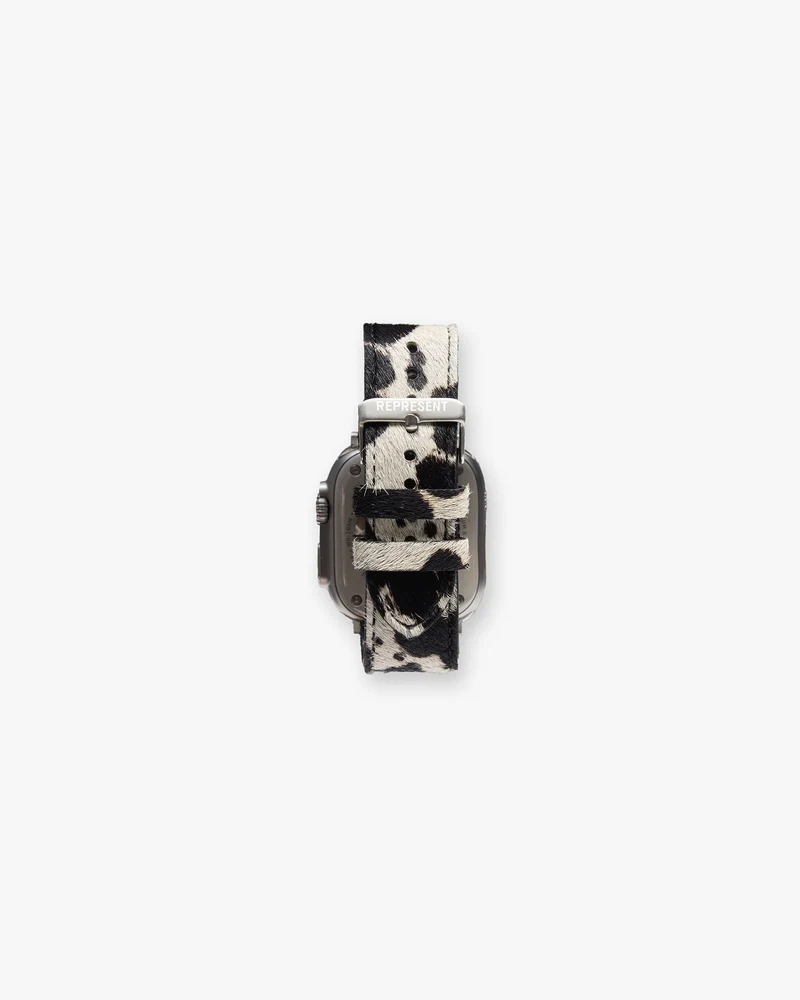 Cowhide Watch Strap - Flat White Jet Black