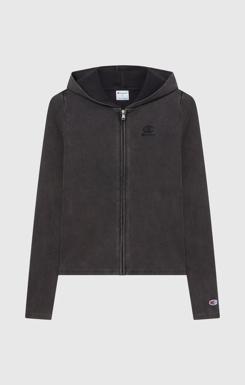 Women's Full-Zip Hoodie in Stretch Jersey Icons