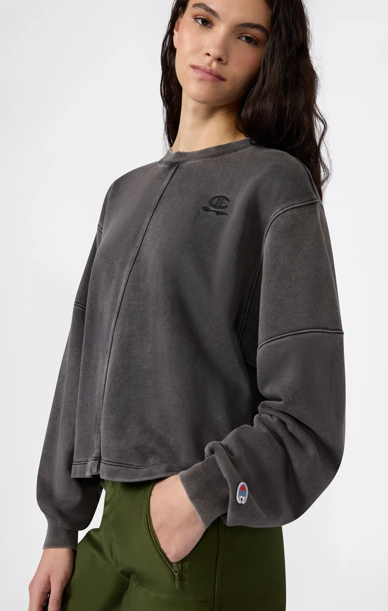 Women’s Washed Effect Crewneck Sweatshirt Icons