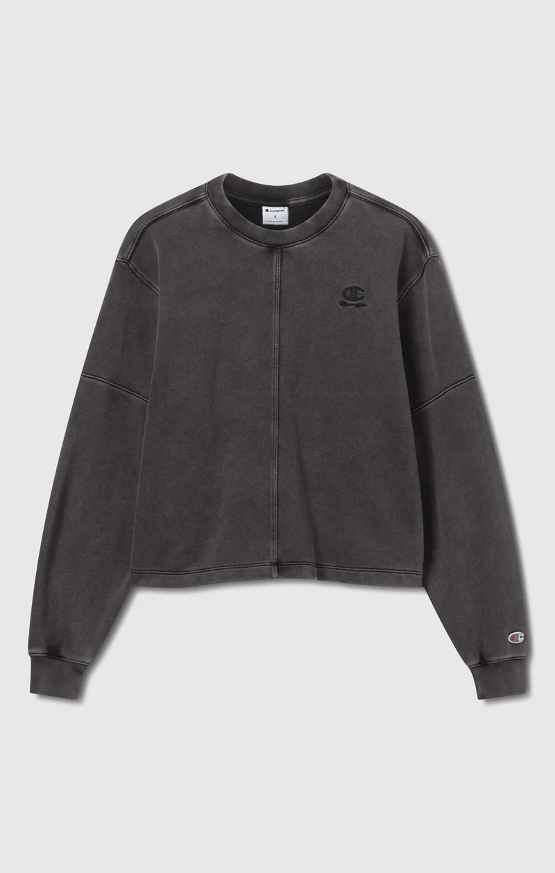 Women’s Washed Effect Crewneck Sweatshirt Icons