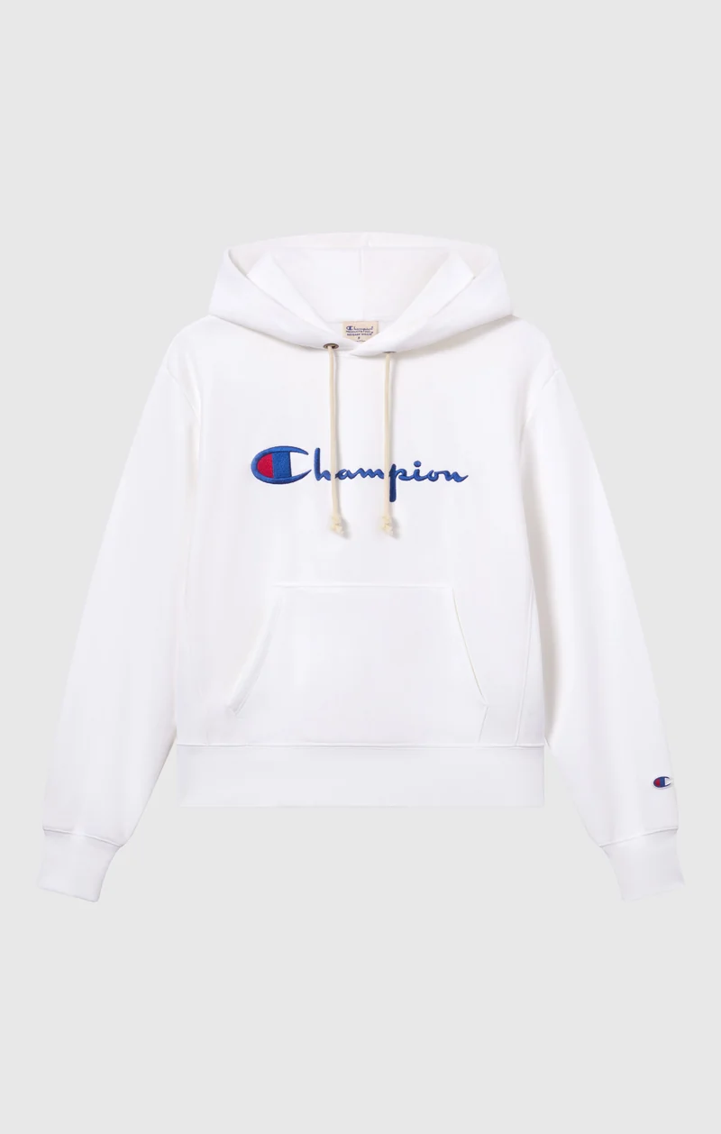 Women’s Lightweight Reverse Weave Hoodie with Embroidered Logo