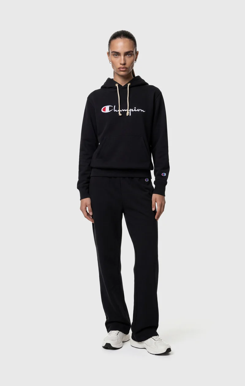 Women’s Lightweight Reverse Weave Hoodie with Embroidered Logo