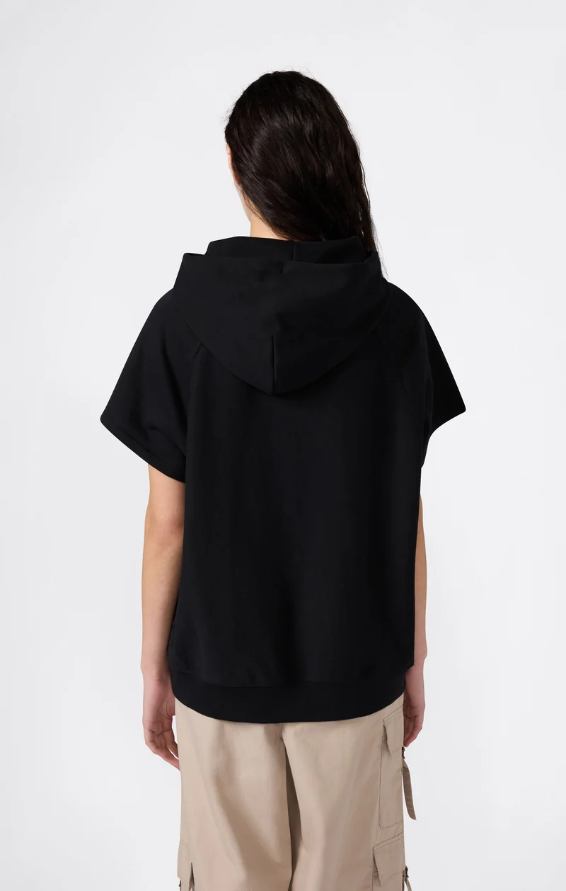 Women’s Lightweight Reverse Weave Sleeveless Hoodie