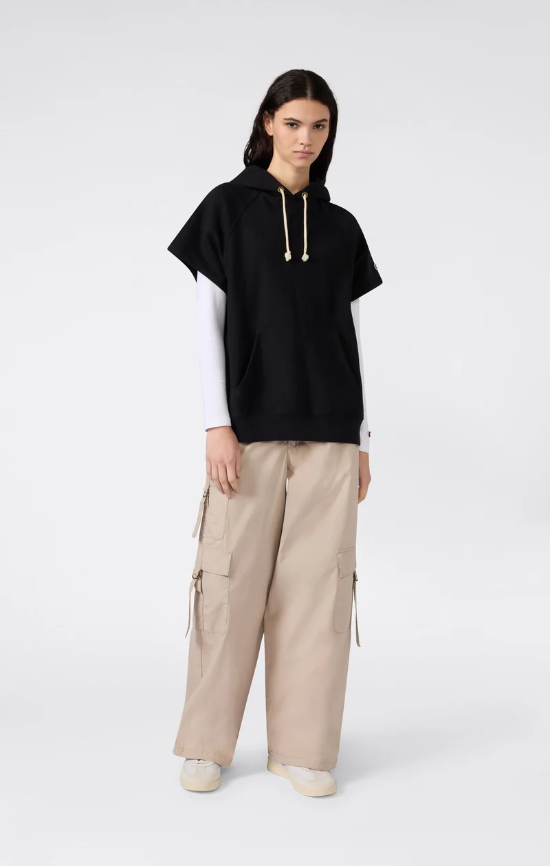 Women’s Lightweight Reverse Weave Sleeveless Hoodie