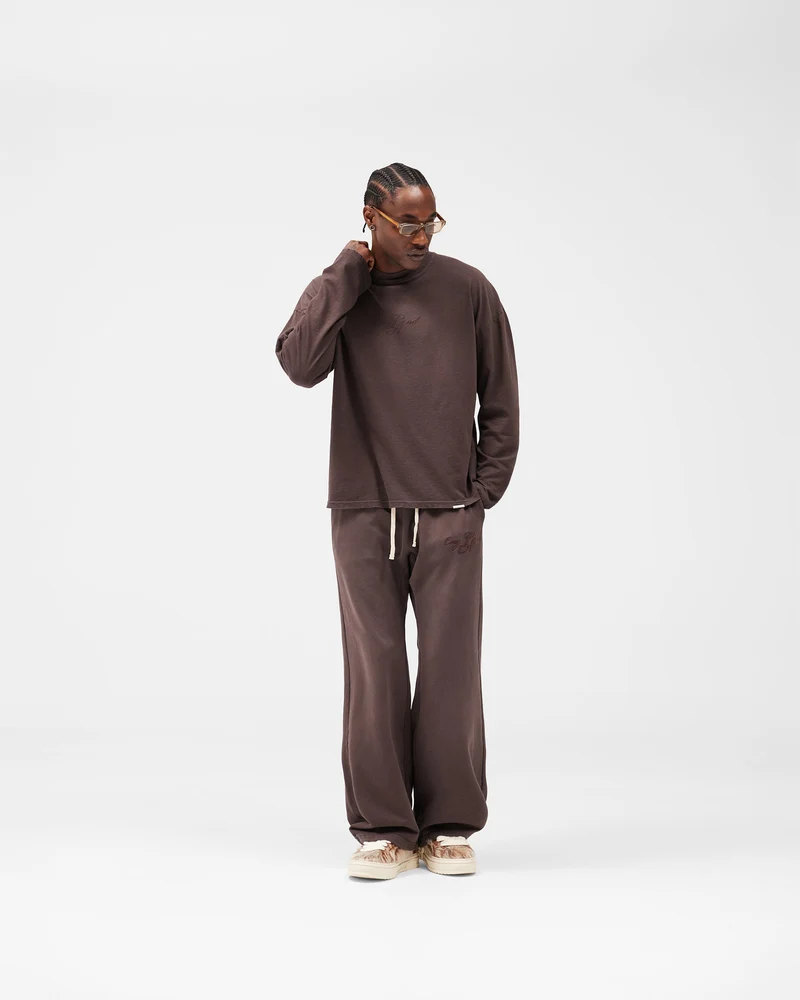 EngLAnd Long Sleeve T-Shirt - Washed Brown