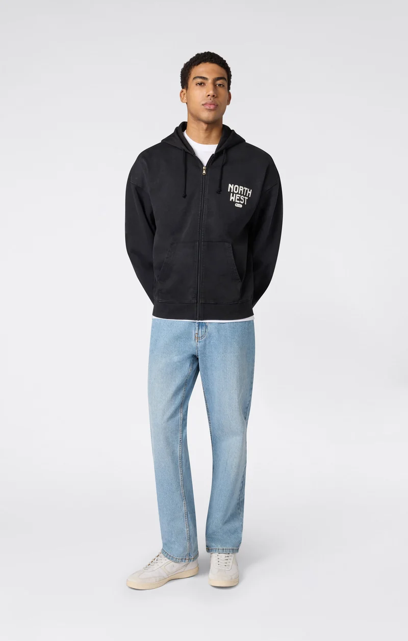 Men’s East West Full Zip Hooded Sweatshirt