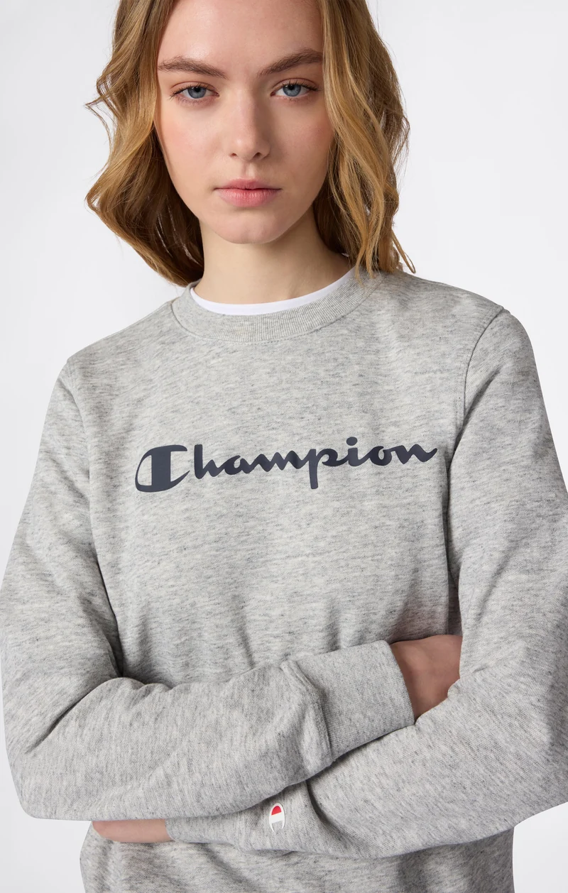 Women’s Lightweight Crewneck Sweatshirt with Maxi Printed Logo