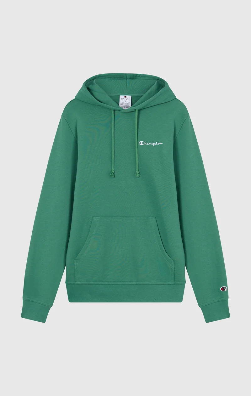 Men’s Lightweight Hoodie with Small Embroidered Logo Icons