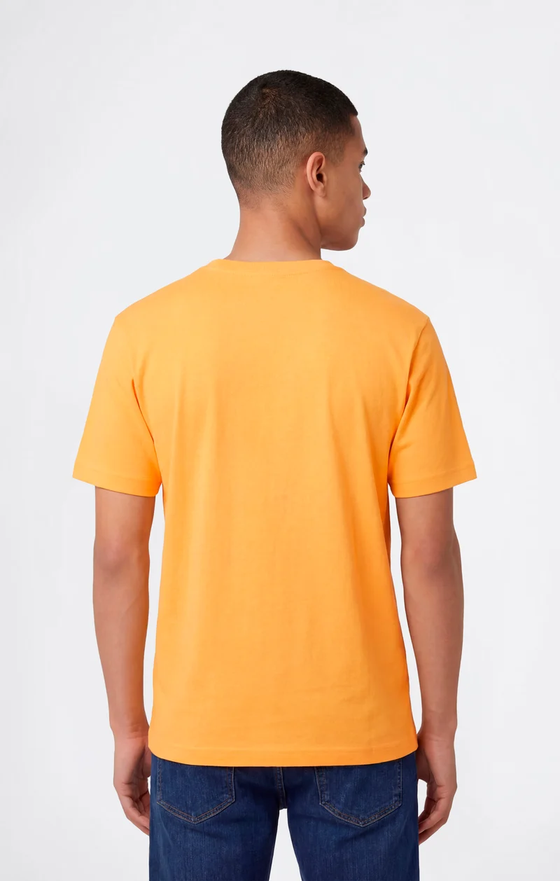 Men’s T-Shirt with Small Embroidered Logo Icons