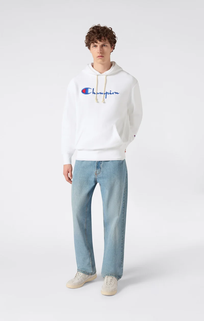 Reverse Weave Men's Loose Fit Hoodie