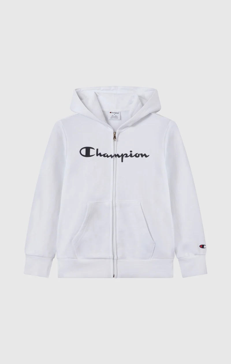 Boys' Full Zip Hoodie with Maxi Logo