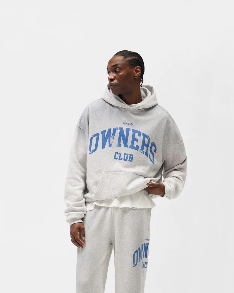 Represent Owners Club Hoodie - Sprayed Ice Grey Marl