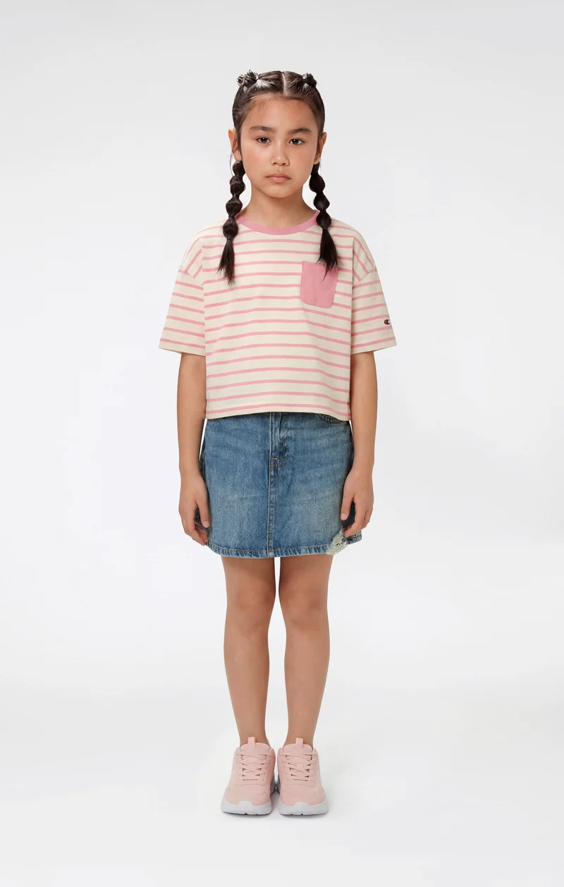 Girls’ Oversized Striped T-Shirt Icons