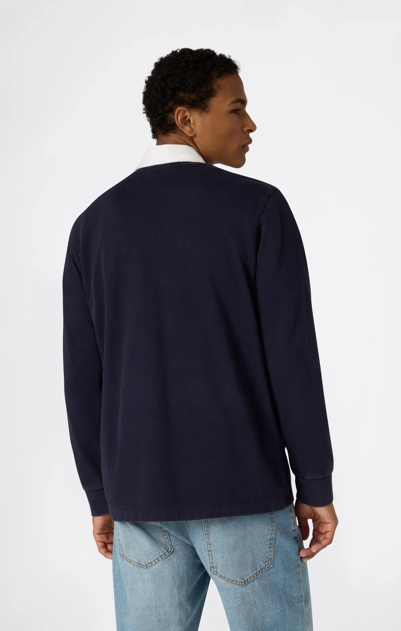 Men’s Long Sleeve Half Zip Polo Shirt Time Capsule