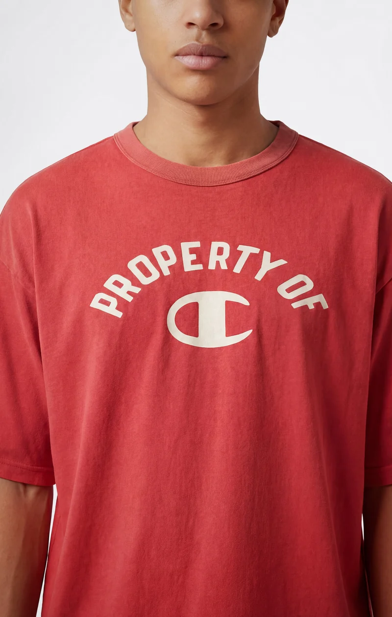 Men’s Collegiate-Inspired Crewneck T-Shirt Time Capsule