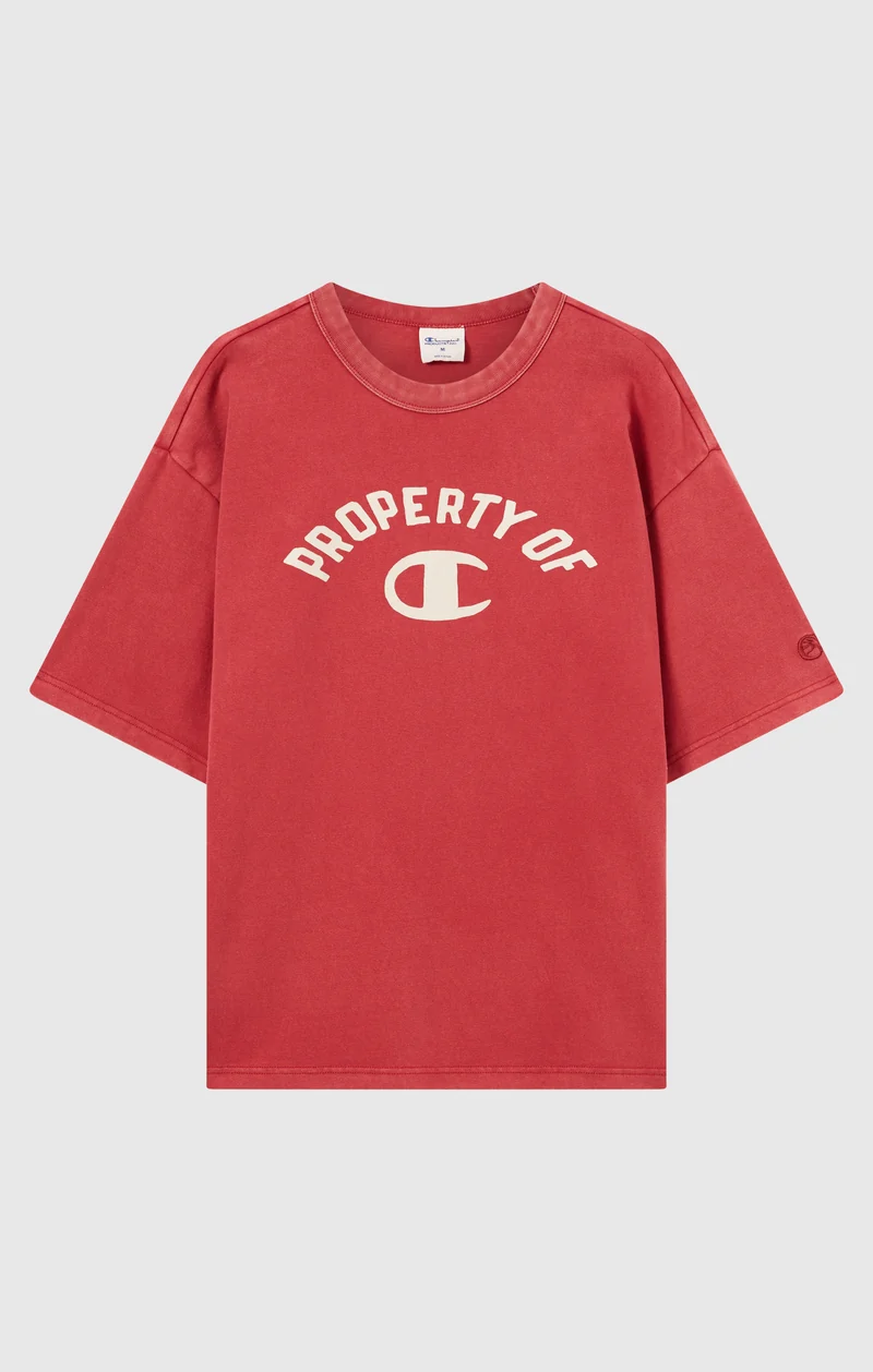 Men’s Collegiate-Inspired Crewneck T-Shirt Time Capsule