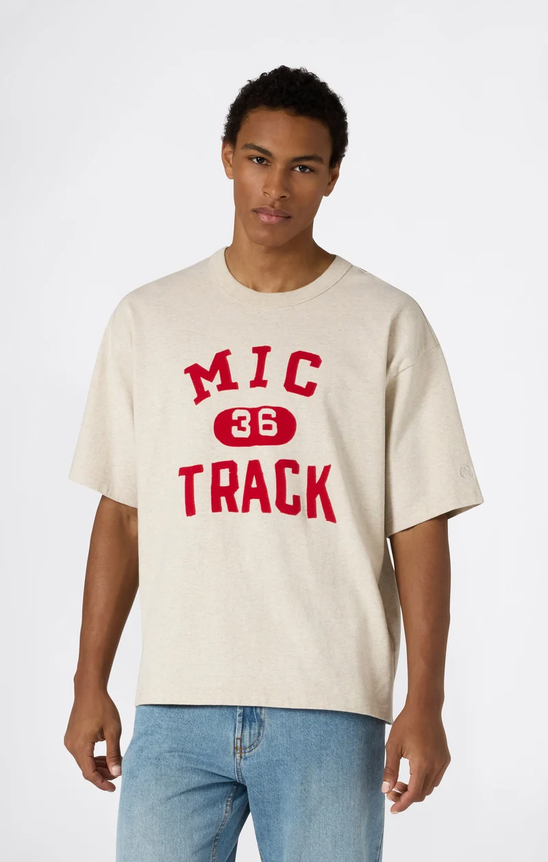 Men’s Collegiate-Inspired Crewneck T-Shirt Time Capsule