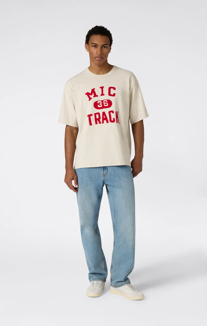 Men’s Collegiate-Inspired Crewneck T-Shirt Time Capsule
