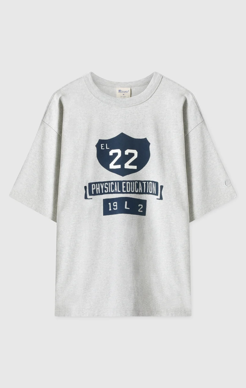 Men’s Collegiate-Inspired Crewneck T-Shirt Time Capsule