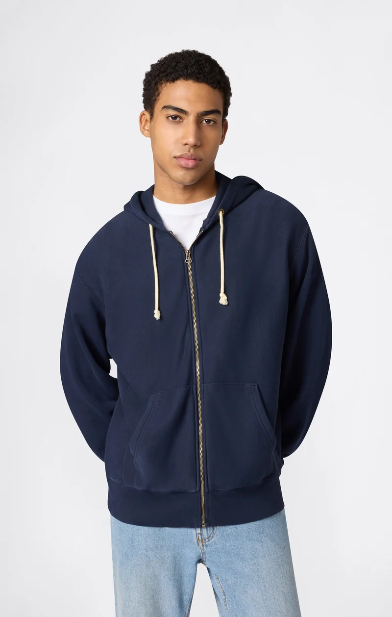 Men’s Full Zip Hoodie Sweatshirt Reverse Weave