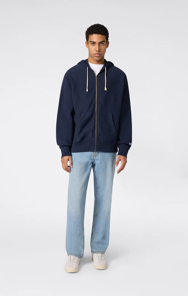 Men’s Full Zip Hoodie Sweatshirt Reverse Weave