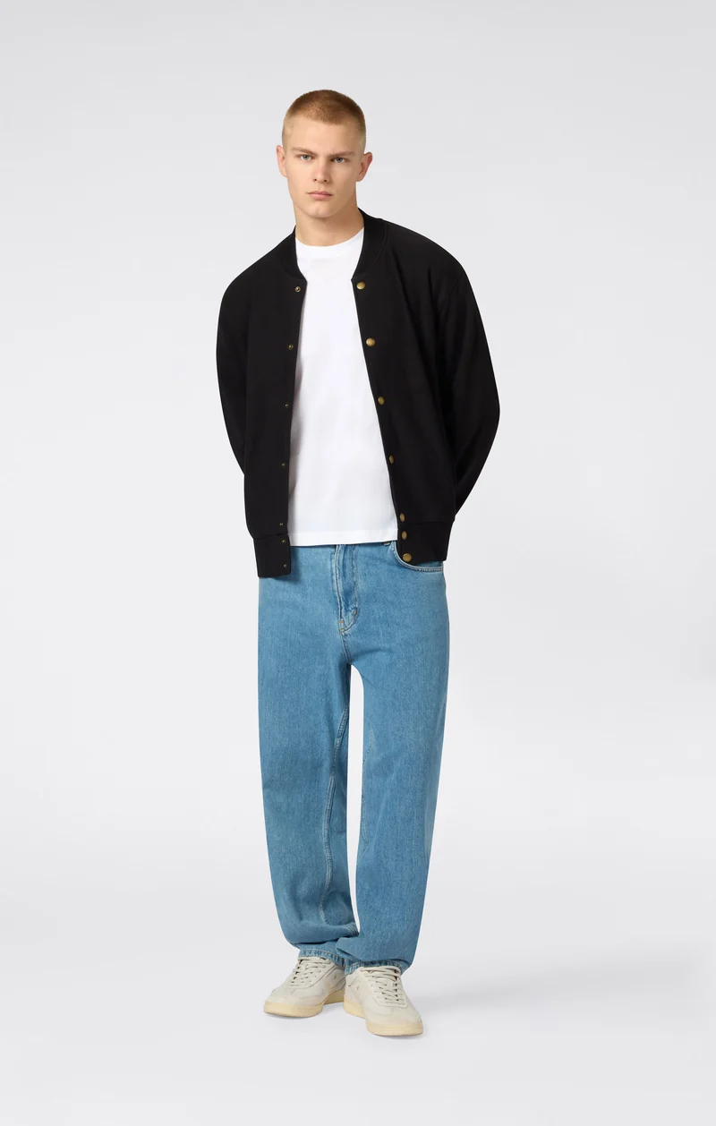 Men’s Lightweight Reverse Weave Bomber Sweatshirt