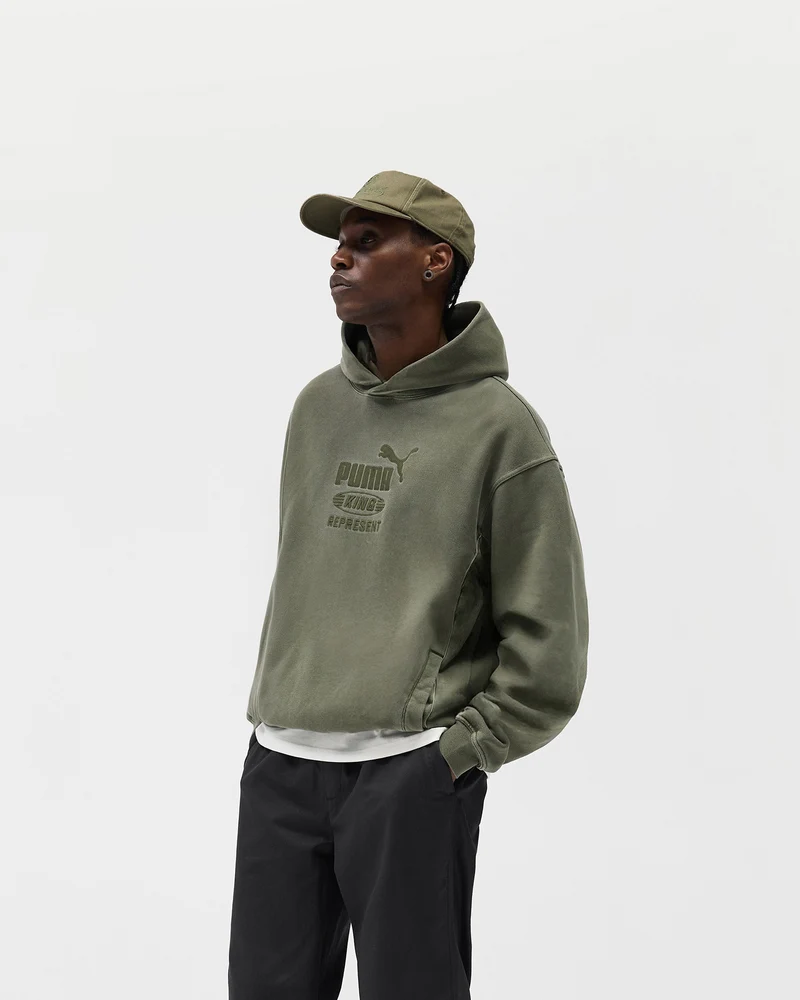 Represent X Puma Graphic Hoodie - Night Pine