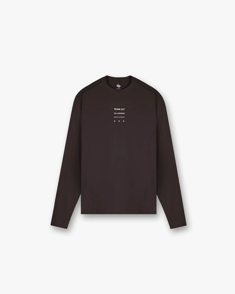 247 Trail Long Sleeve T-Shirt - Chocolate