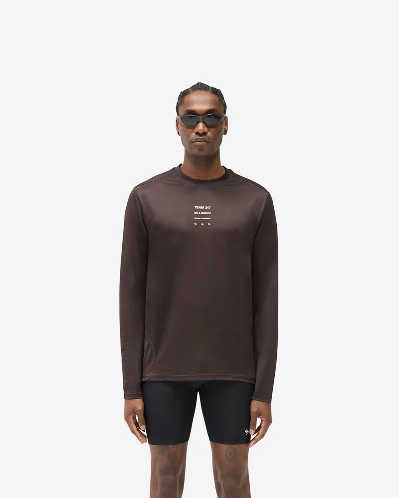247 Trail Long Sleeve T-Shirt - Chocolate