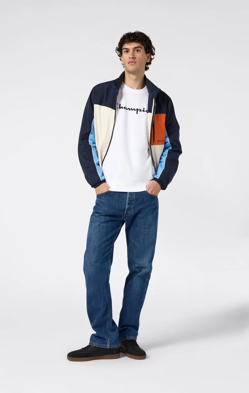Men’s Lightweight Crewneck Sweatshirt with Maxi Printed Logo
