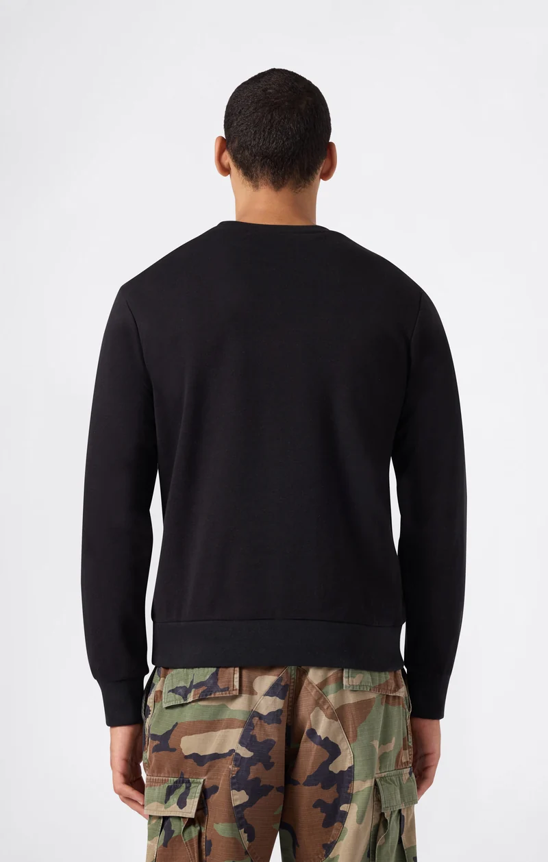 Men’s Lightweight Crewneck Sweatshirt with Maxi Printed Logo