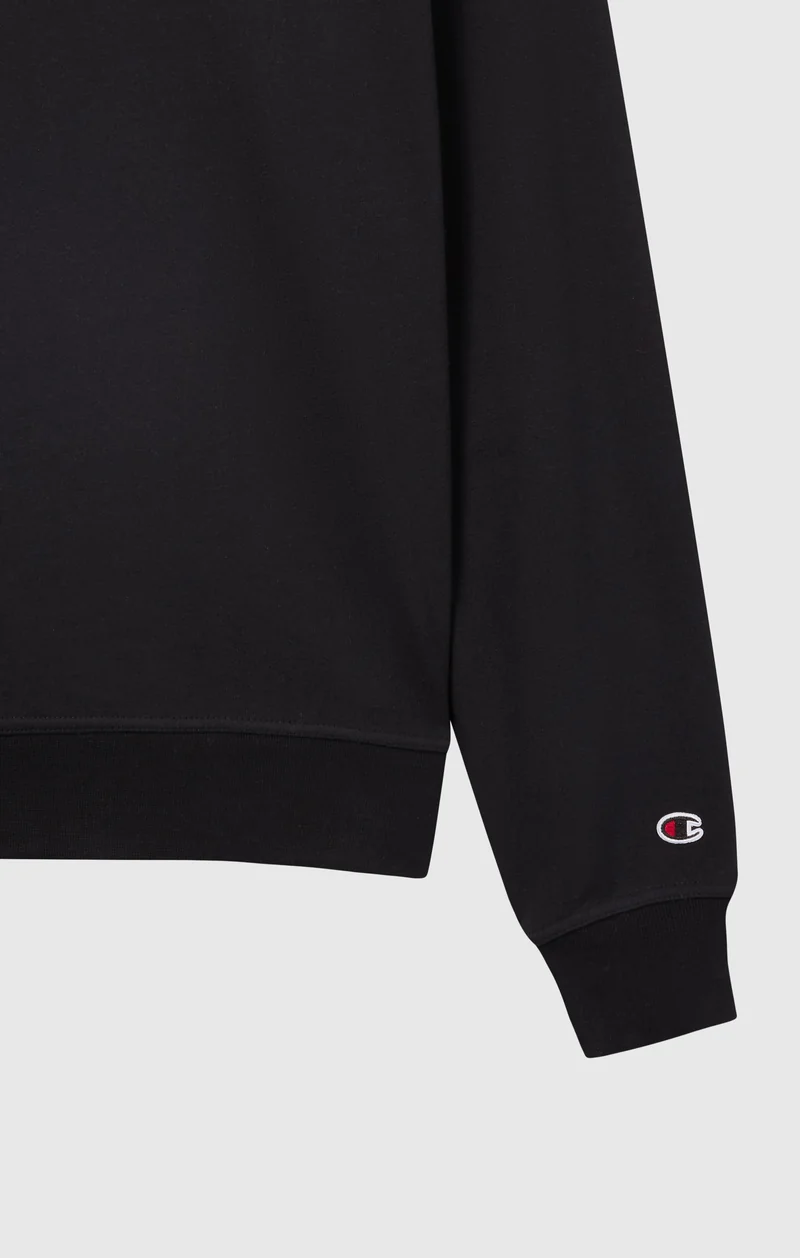 Men’s Lightweight Crewneck Sweatshirt with Embroidered Logo Icons