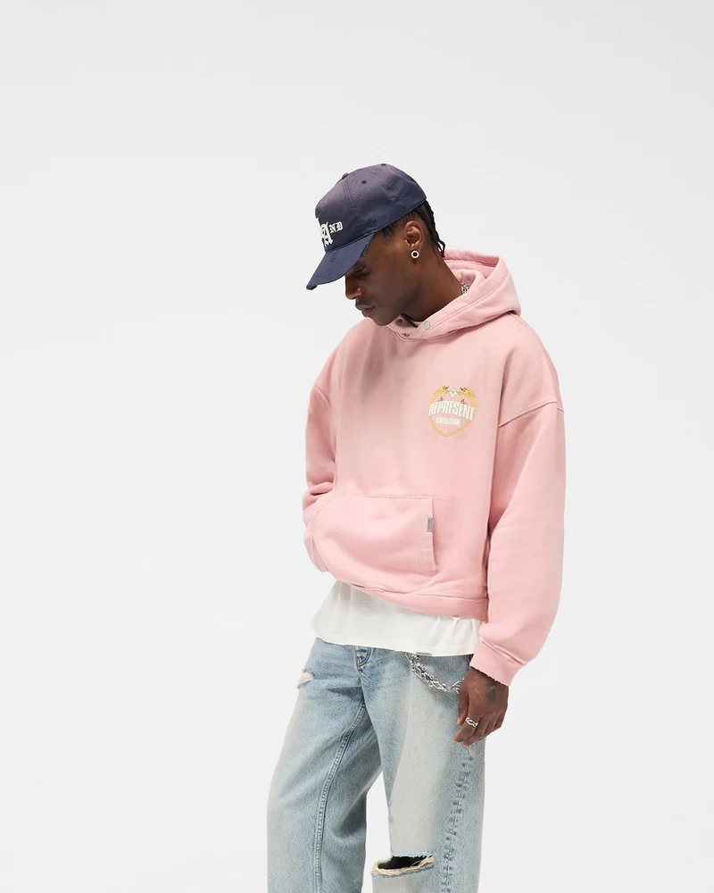 Represent Angel Border Hoodie - Quartz