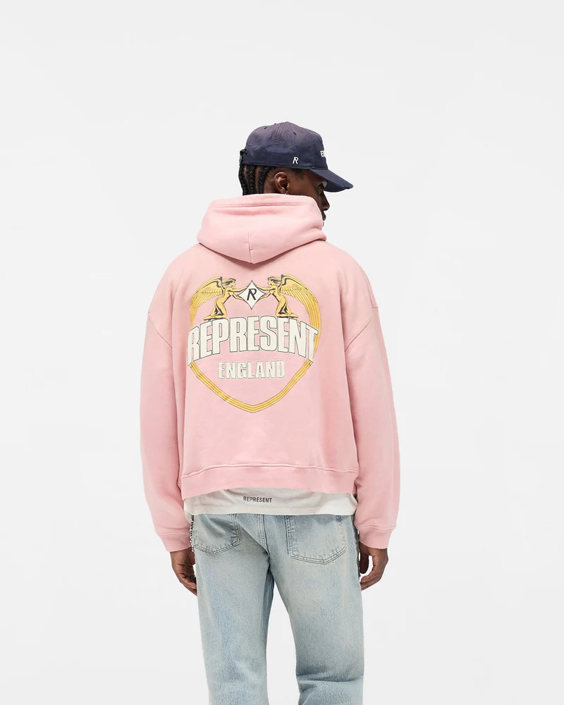 Represent Angel Border Hoodie - Quartz