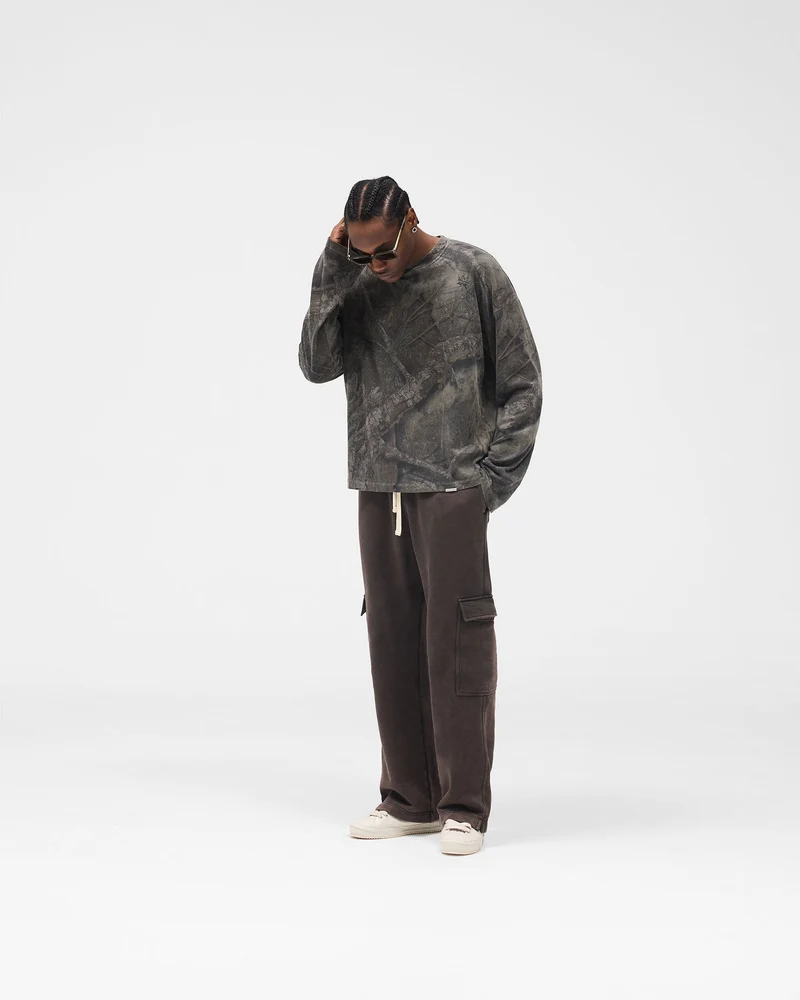 Initial Overdye Realtree® Long Sleeve T-Shirt - Overdyed Black