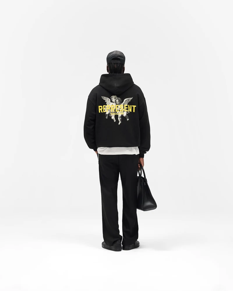 Legacy Cherubs Hoodie - Jet Black