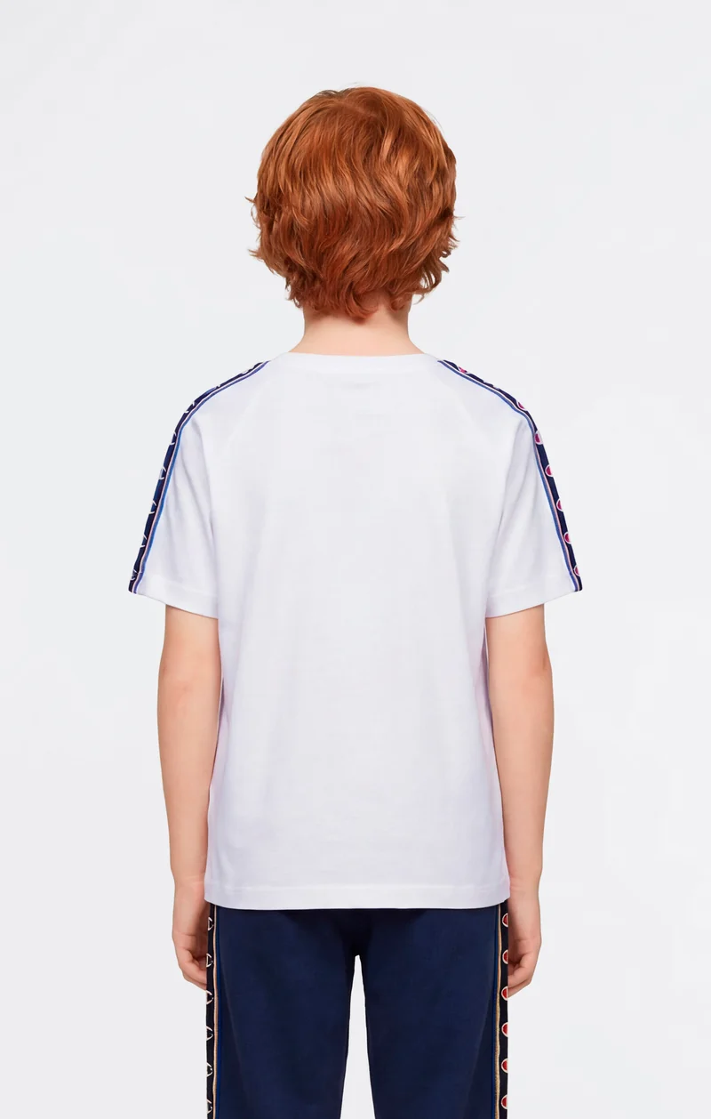 Boys’ Crewneck T-Shirt with Tape Logo
