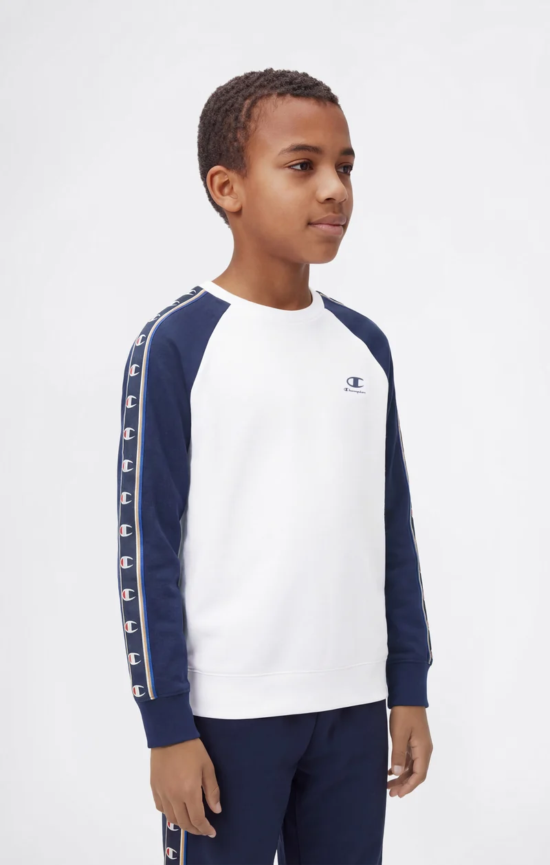 Boys’ Crewneck Sweatshirt with C-Logo Tape