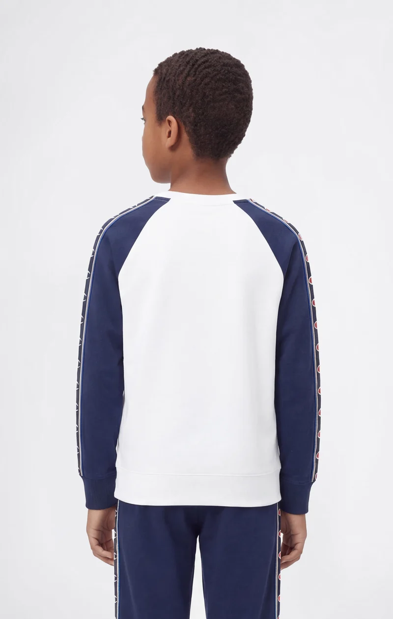 Boys’ Crewneck Sweatshirt with C-Logo Tape