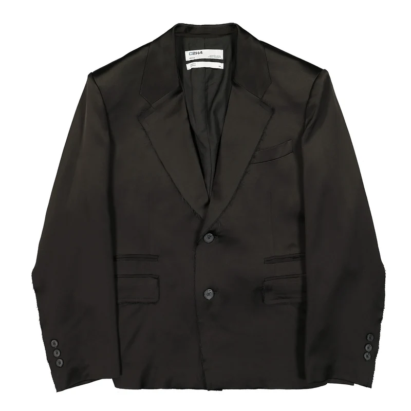 Inside-Out Panelled Smoke Tailored Jacket