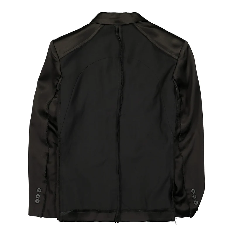 Inside-Out Panelled Smoke Tailored Jacket