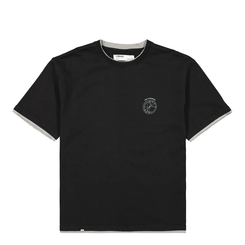 Multi Existence Print Layered T-Shirt