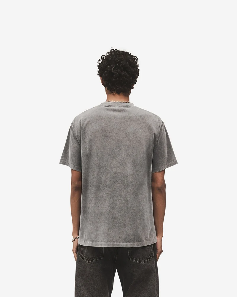 Metal Initial R T-Shirt - Vintage Grey